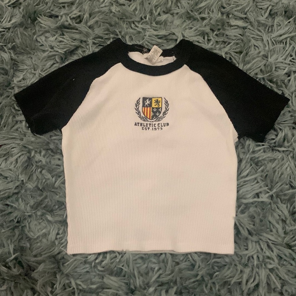 black and white tillys baby tee